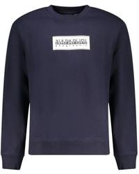 Napapijri - Pull À Logo Encadré Imprimé - Lyst