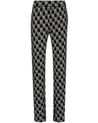 we11done - Pantalon Texturé À Motif Monogrammé - Lyst