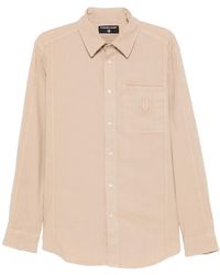 Iceberg - Logo-Embroidered Patch-Pocket Shirt - Lyst