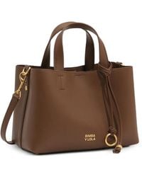 Bimba Y Lola - Medium Golden- Leather Chihuahua Tote Bag - Lyst