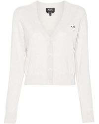 A.P.C. - Berenice Vest Met Geborduurd Logo - Lyst