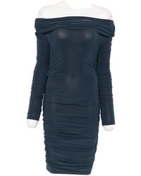 Patrizia Pepe - Draped Off-Shoulder Mini Dress - Lyst