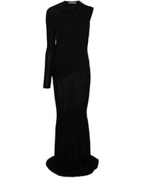 ANDREADAMO - Asymmetric Draped Maxi Dress - Lyst