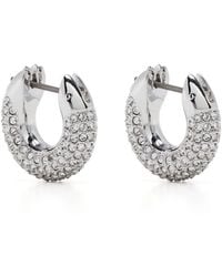 Swarovski - Dextera Crystal-embellished Hoop Earrings - Lyst