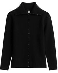 TOTEME - Fitted Polo Cardigan - Lyst