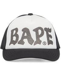 A Bathing Ape - Bape Glitter-Print Mesh Cap - Lyst