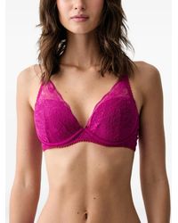 Chantelle - Lace-Overlay Underwired Bra - Lyst