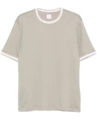 Eleventy - Ribbed Trim T-Shirt - Lyst
