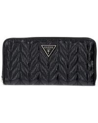 Guess - Portefeuille Cheryl Matelassé À Chevrons - Lyst