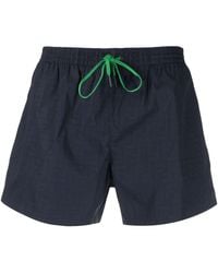 Fendi - Monogram-pattern Drawstring Swim Shorts - Lyst