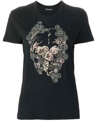 McQueen - Embellished Skull T-Shirt - Lyst