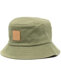 Maison Kitsuné - Logo-Appliqué Cotton Bucket Hat - Lyst
