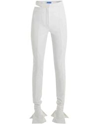 Mugler - Bonded Cut-out Flared Trousers - Lyst