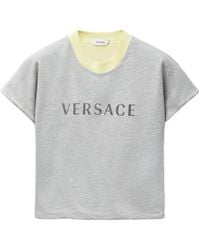 Versace - Logo-Print Layered-Effect T-Shirt - Lyst