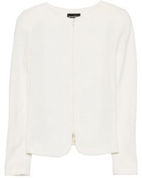 Emporio Armani - Cotton Blend Blazer Jacket - Lyst