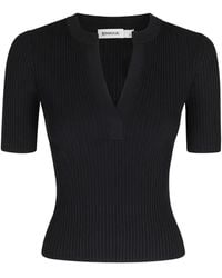 Jonathan Simkhai - Miley V-Neck Ribbed Top - Lyst