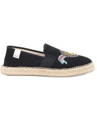 KENZO - Logo-Embroidered Espadrilles - Lyst
