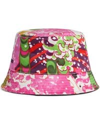DSquared² - Graphic-Print Embroidered Bucket Hat - Lyst