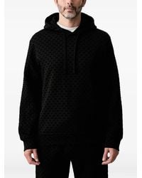 ARMANI EXCHANGE - Logo-Pattern Drawstring Hoodie - Lyst