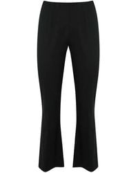 Liviana Conti - Elastic-Waist Flared Trousers - Lyst