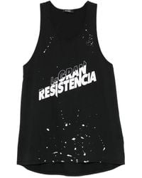 Willy Chavarria - Logo-Print Paint-Splatter Vest - Lyst