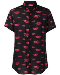 Amir Slama - Lips-Print Short-Sleeved T-Shirt - Lyst