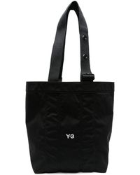 Y-3 - Logo-embroidered Canvas Tote Bag - Lyst