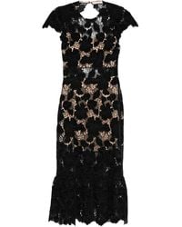 Alice + Olivia - Clover Open Back Midi Dress - Lyst