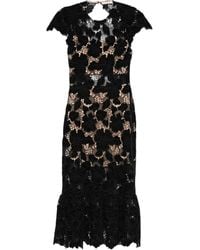 Alice + Olivia - Clover Open Back Midi Dress - Lyst