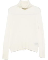 Aragona - Roll-Neck Ribbed-Trim Sweater - Lyst