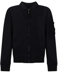 C.P. Company - Sweat À Détail Zippé - Lyst