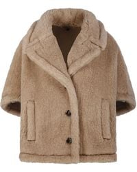 Max Mara - Buttoned Short-Sleeve Cape - Lyst
