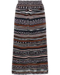 Missoni - Striped Intarsia-knit Skirt - Lyst