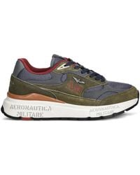 Aeronautica Militare - Logo-Appliquéd Sneakers - Lyst