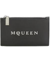 McQueen - Kartenetui Mit Logo-Prägung - Lyst