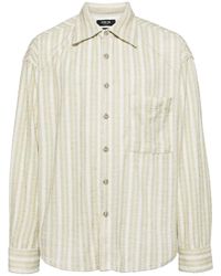 FIVE CM - Striped Button-up Shirt - Lyst