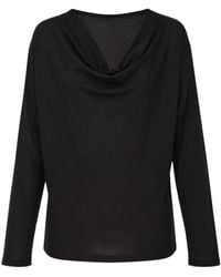 Club21 Collection - Cowl-Neck Long-Sleeve Blouse - Lyst