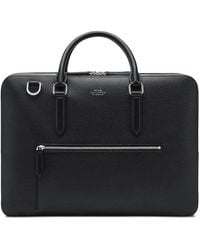Smythson - Large Ludlow-Leather Zip-Front Briefcase - Lyst