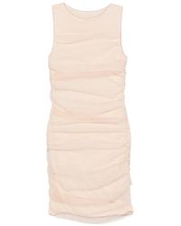 Patrizia Pepe - Ruched Sleeveless Mini Dress - Lyst