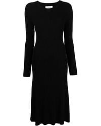 P.A.R.O.S.H. - Ribbed-Knit Midi Dress - Lyst