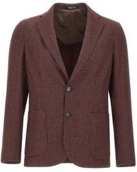 Barba Napoli - Easy J Mono Houndstooth Blazer - Lyst