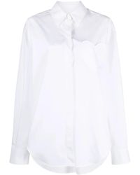 Moschino - Heart-Patch Cotton Shirt - Lyst