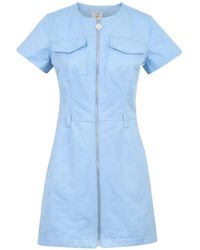CASABLANCA - Monogram-Pattern Mini Dress - Lyst