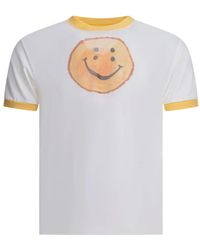 Kapital - Smiley-Face Crew-Neck T-Shirt - Lyst