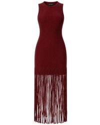 Toccin - Margaux Fringe-Trim Mini Dress - Lyst
