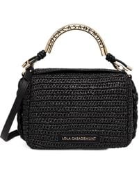 Lola Casademunt - Woven-Effect Logo-Handle Tote Bag - Lyst