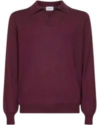 D4.0 - Polo-Pullover mit gerippten Bündchen - Lyst