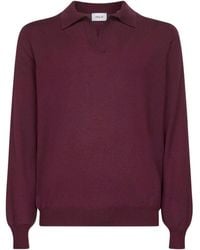 D4.0 - Maglione Stile Polo Con Polsini A Coste - Lyst