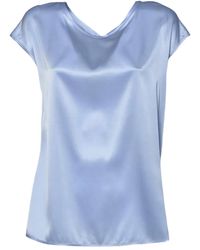 SOLOTRE - Tie-Detail Crew-Neck Top - Lyst