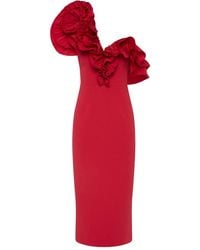 Rebecca Vallance - Robe Mi-Longue Zarya À Volants - Lyst